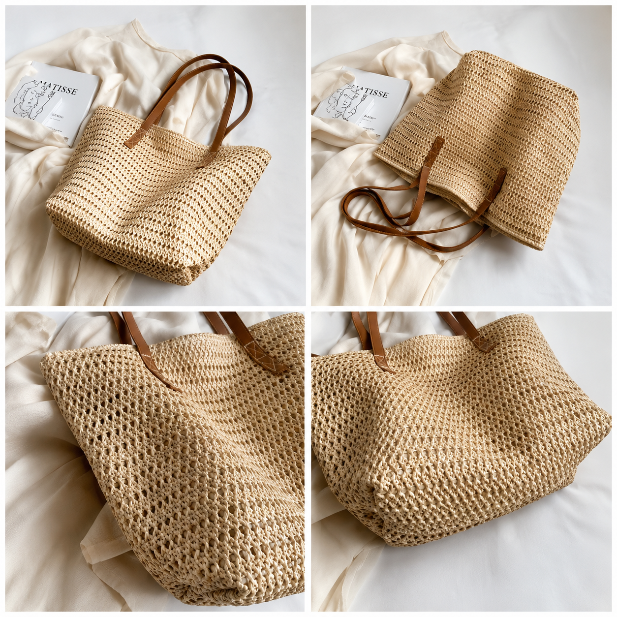 Vando™ Zipper Woven Travel Tote Bag