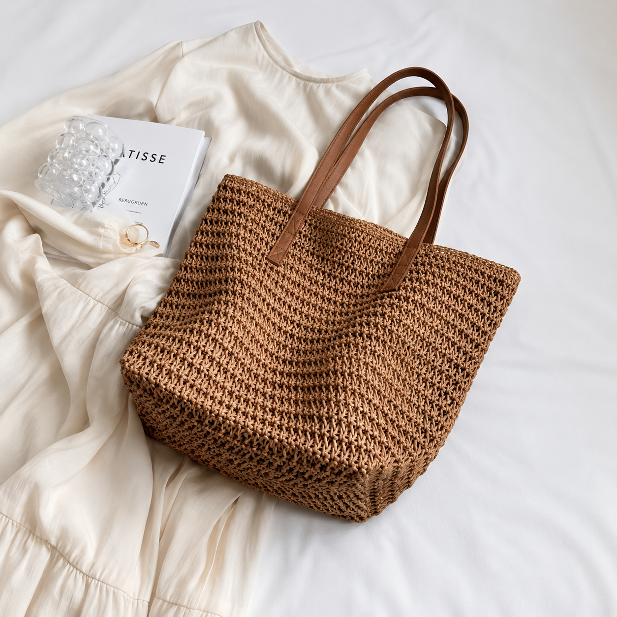 Vando™ Zipper Woven Travel Tote Bag