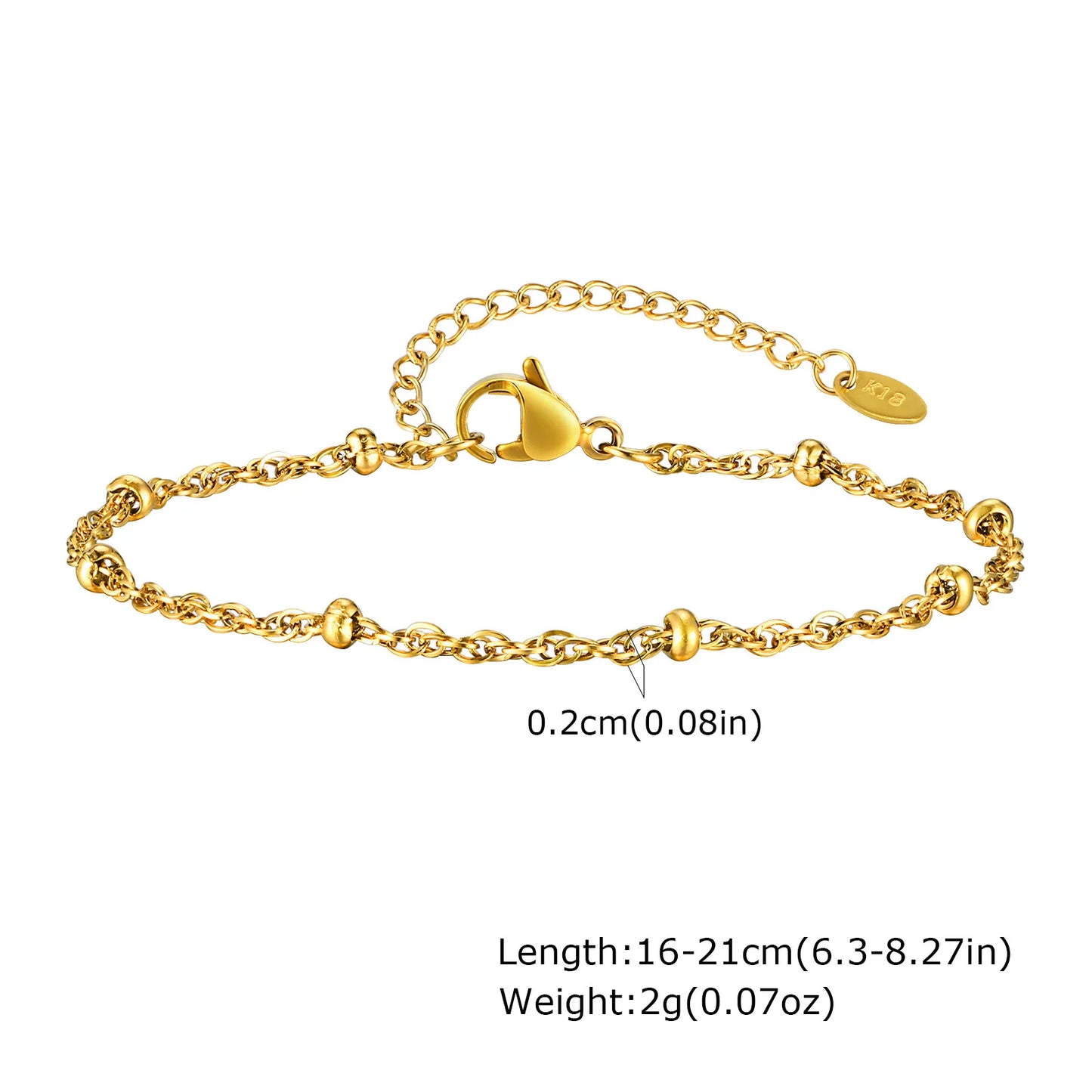 Vando™ Dainty Gold Link Bracelet
