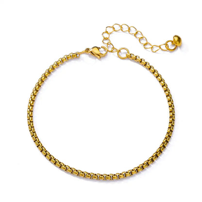 Vando™ Boho Beach Anklet — Gold Pearl Chain