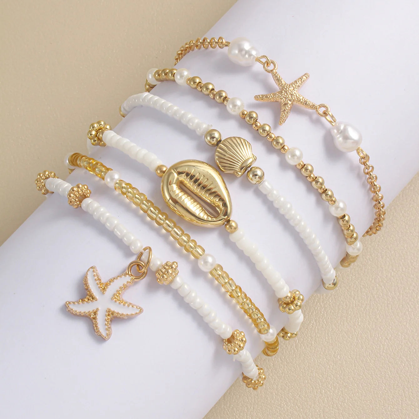 Vando™ Boho Shell & Starfish Bracelet Set