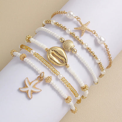 Vando™ Boho Shell & Starfish Bracelet Set