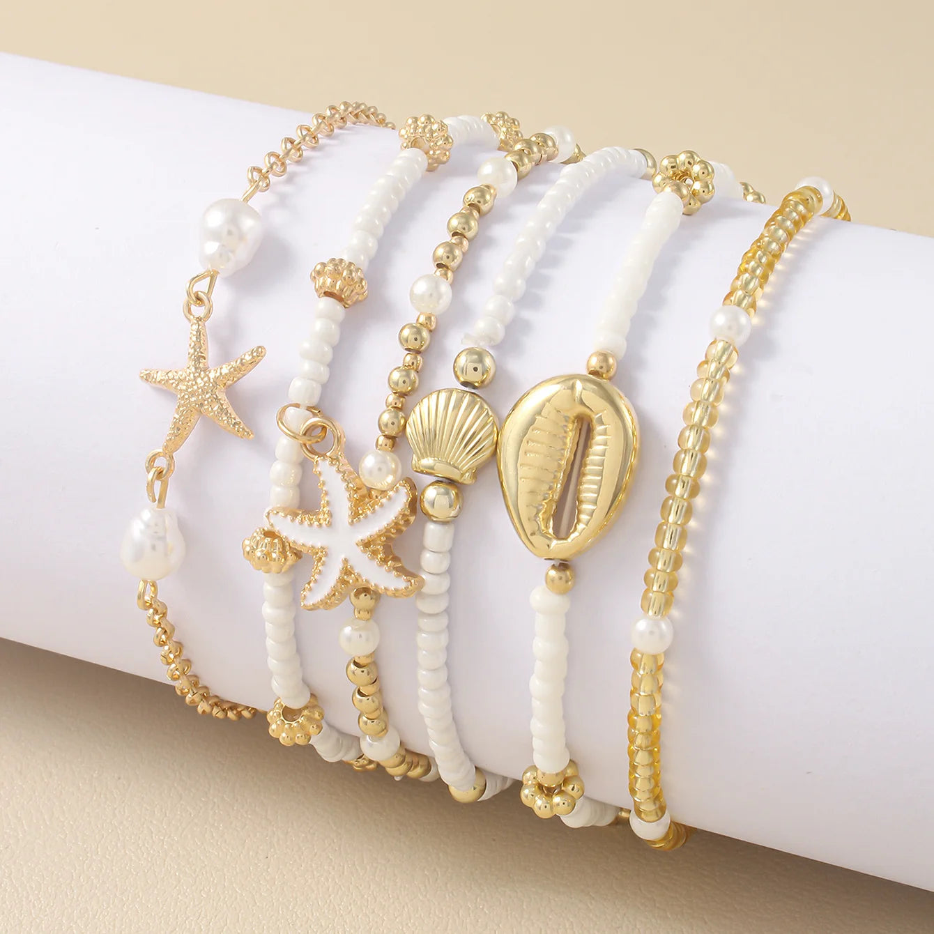 Vando™ Boho Shell & Starfish Bracelet Set