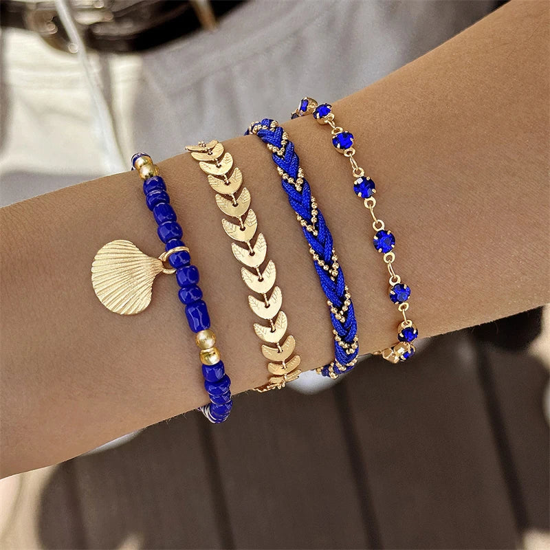 Vando™ Boho Shell & Bead Bracelet Set