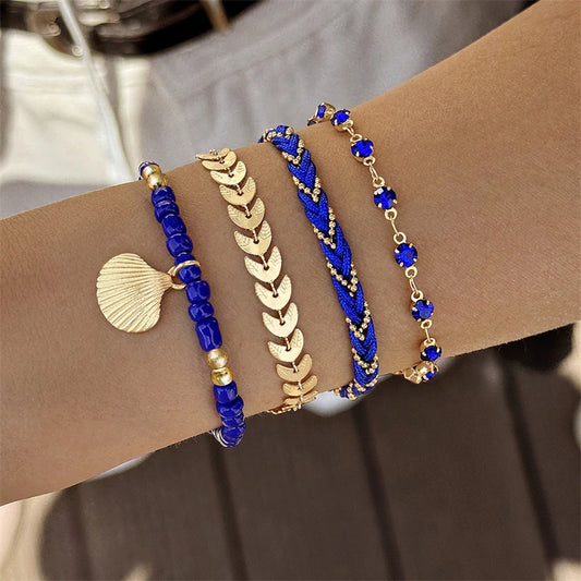 Vando™ Boho Shell & Bead Bracelet Set