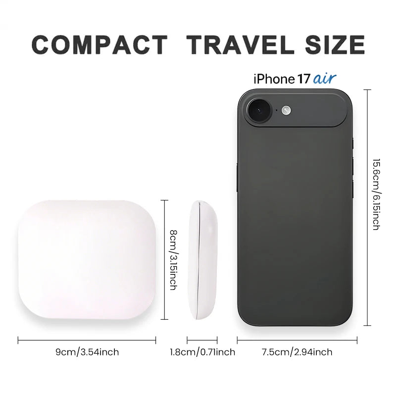 Vando™ Glow Mirror — Pocket-Sized Perfection, Anywhere You Go