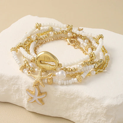 Vando™ Boho Shell & Starfish Bracelet Set