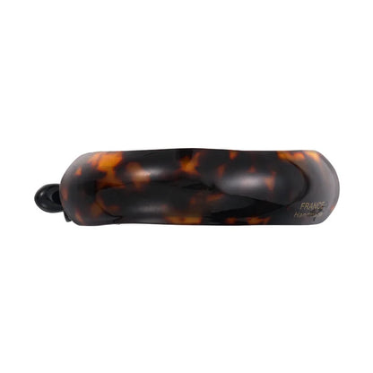 Boho acetate hair claw clip, side profile
