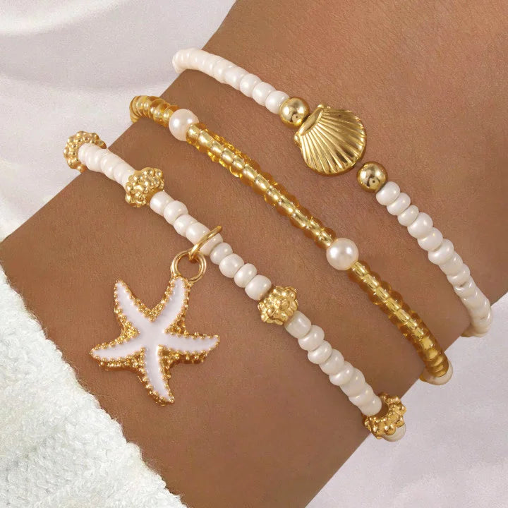 Vando™ Boho Shell & Starfish Bracelet Set