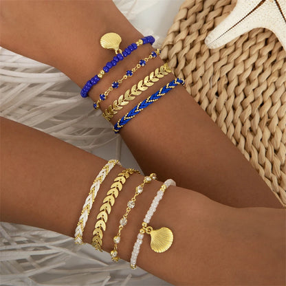 Vando™ Boho Shell & Bead Bracelet Set