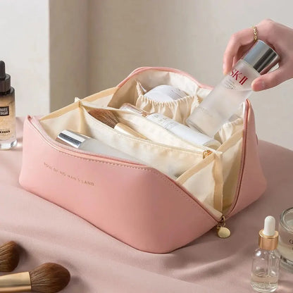 Vando™ Boho Travel Makeup Organizer — Spacious Cosmetic Case