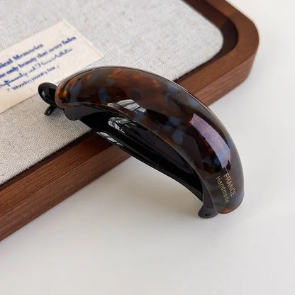 Strong-hold acetate claw clip for all-day wear