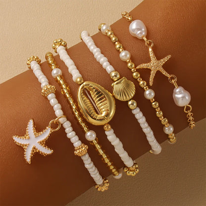 Vando™ Boho Shell & Starfish Bracelet Set