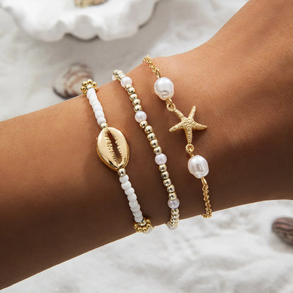 Vando™ Boho Shell & Starfish Bracelet Set
