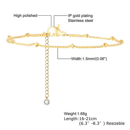 Vando™ Dainty Gold Link Bracelet