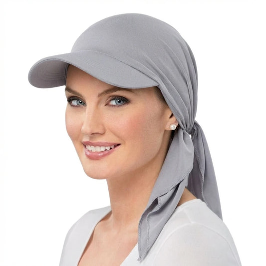 Classic Turban Sun Hat for Women — Wide Curved Brim