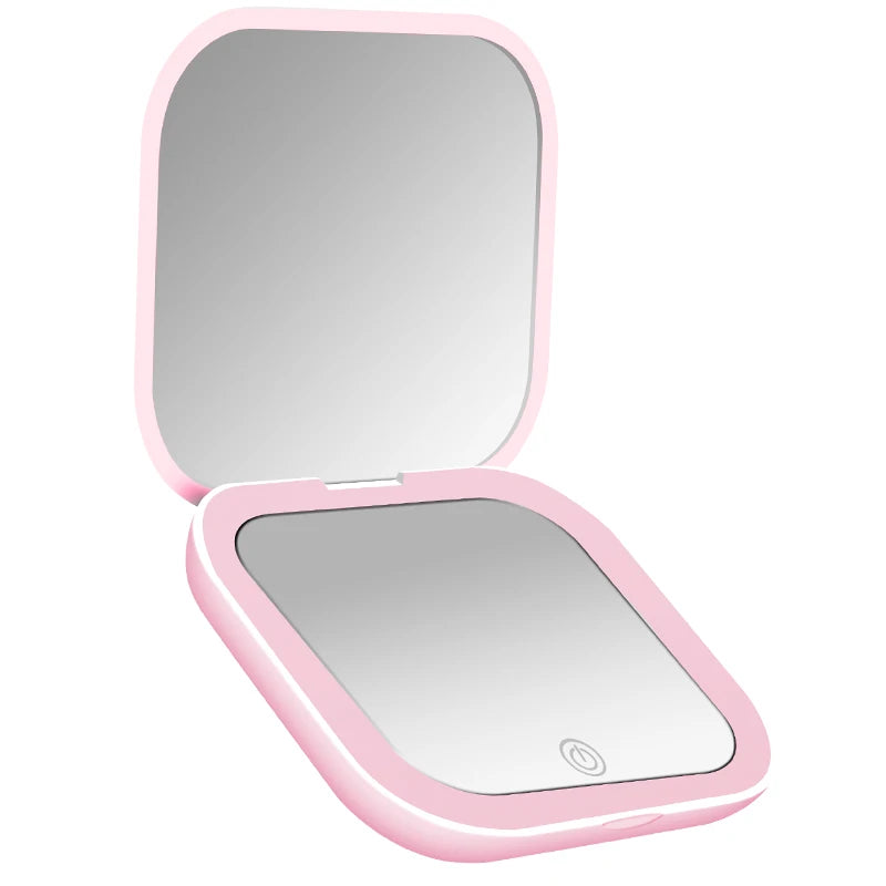 Vando™ Glow Mirror — Pocket-Sized Perfection, Anywhere You Go