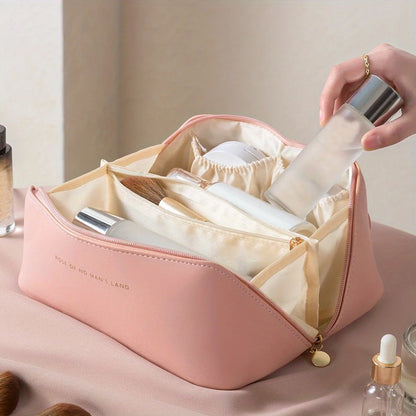 Vando™ Boho Travel Makeup Organizer — Spacious Cosmetic Case