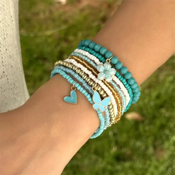Vando™ Boho Shell & Bead Bracelet Set