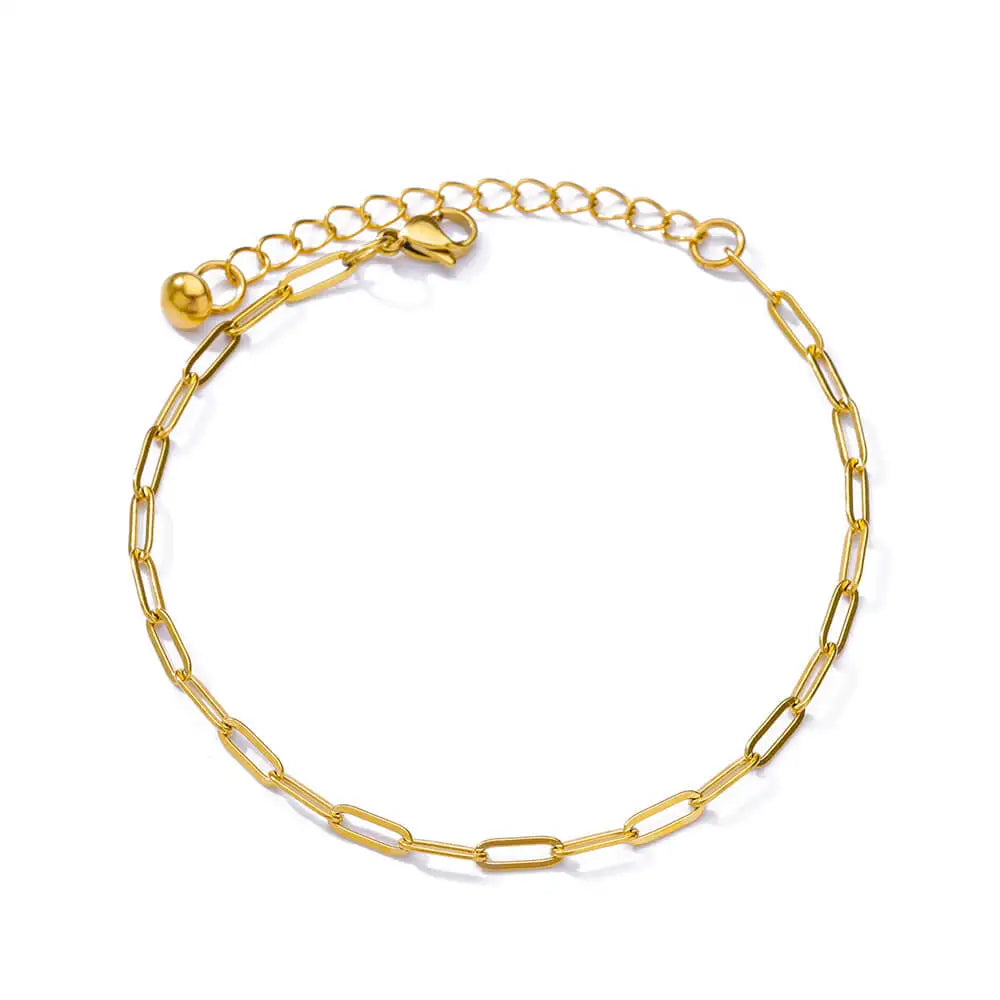 Vando™ Boho Beach Anklet — Gold Pearl Chain