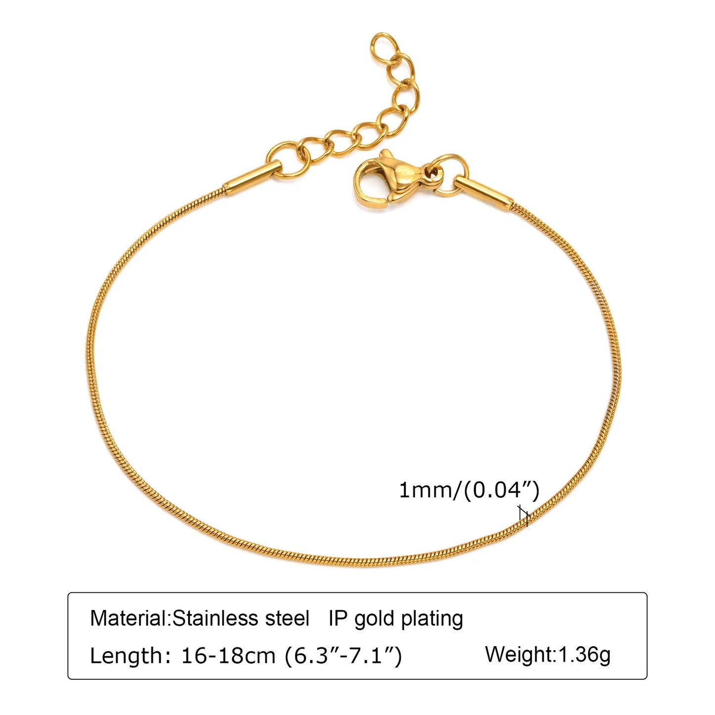 Vando™ Dainty Gold Link Bracelet